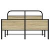 vidaXL Posteľn&yacute; r&aacute;m bez matraca 135x190 cm dub sonoma kompozitn&eacute; drevo