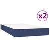 vidaXL Boxspring posteľ s matracom modrá 200x200 cm látka