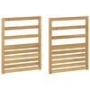 vidaXL Modul opierok r&uacute;k 2 pcs Biela 59 x 4 x 73 cm