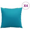 vidaXL Vank&uacute;&scaron;e na pohovku 4 ks modr&eacute; 40x40 cm l&aacute;tkov&eacute;