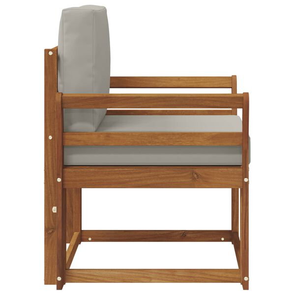 vidaXL Vonkaj&scaron;ia pohovka Mas&iacute;vne ak&aacute;ciov&eacute; drevo a polyester