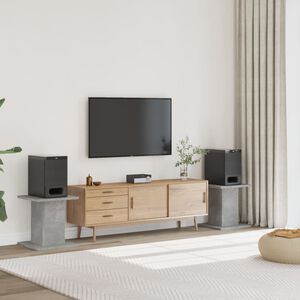 vidaXL Stojany na reproduktor 2ks bet&oacute;nov&eacute; 30x30x40cm kompozitn&eacute; drevo