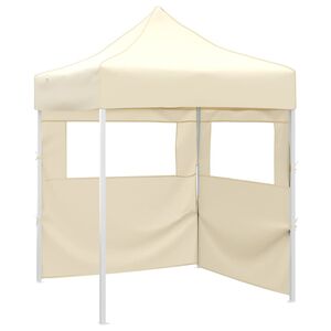 vidaXL Profesion&aacute;lny skladac&iacute; p&aacute;rty stan+2 steny 2x2 m, oceľ, kr&eacute;mov&yacute;