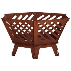 vidaXL Ohnisko Hrdzav&yacute; 60 x 53 x 30 cm Poveternostne odoln&aacute; oceľ