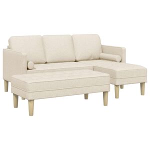 vidaXL Sada pohoviek 2 ks Ľan Polyester