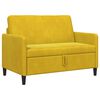 vidaXL Sofa s &uacute;ložn&yacute;m priestorom Žlt&aacute; 122 x 78 x 87 cm Polyester