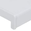 vidaXL Parapetn&eacute; dosky Biely 120 x 20 x 4,5 cm PVC