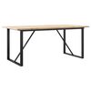 vidaXL Jed&aacute;lensk&yacute; stol&iacute;k v tvare O 180x90x75,5 cm borovica a oceľ