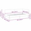 vidaXL Rohový rám postele Sivohnedá 100 cm x 200 cm Zamat
