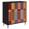 vidaXL Serv&iacute;rovacia skriňa ESSEN Čierny dub 69 x 33 x 76 cm
