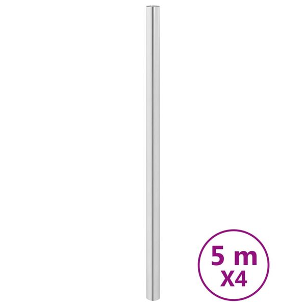 vidaXL N&aacute;lepky na n&aacute;bytok samolepiace strieborn&eacute; 90x500 cm PET