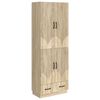 vidaXL Sada skr&iacute;ň 2 pcs Dub sonoma Kompozitn&eacute; drevo