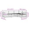 vidaXL Z&aacute;hradn&aacute; s&uacute;prava gaučov 4 pcs Pr&iacute;rodn&aacute; Pevn&eacute; ak&aacute;ciov&eacute; drevo