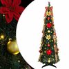 vidaXL Umel&yacute; vianočn&yacute; stromček s 100 LED-i Zelen&aacute; 155 cm PVC