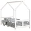 vidaXL R&aacute;m detskej postele biely 80x160 cm mas&iacute;vna borovica