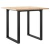 vidaXL Jed&aacute;lensk&yacute; stol&iacute;k v tvare O 80x80x75,5 cm borovica a oceľ