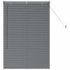 vidaXL Žalúzia na okno so záclonami Tmavo šedá Hliník