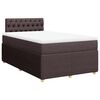 vidaXL Boxspring posteľ s matracom tmavohned&aacute; 120x200 cm l&aacute;tka