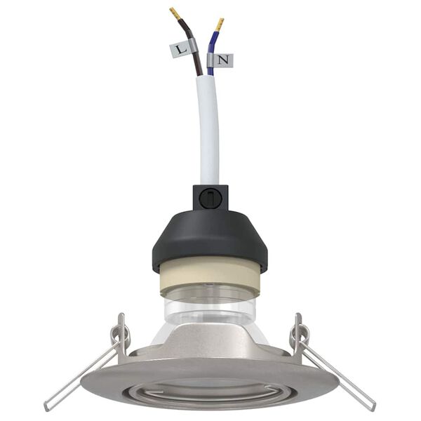 vidaXL Reflektory so bodmi 12 pcs Strieborná 9 x 9 cm Kov