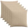 vidaXL Poťah na podložku 6 pcs ALMELO Sivohned&aacute; 80 x 80 cm man&scaron;estr