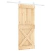 vidaXL Posuvn&eacute; dvere Pr&iacute;rodn&aacute; a biela 85 x 210 cm