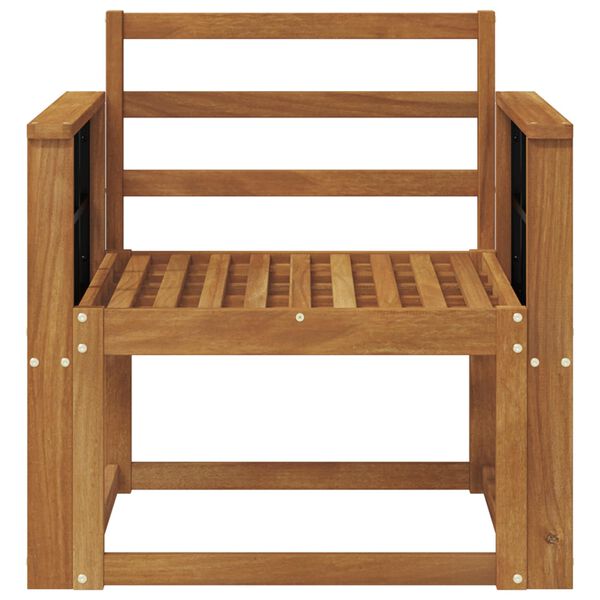 vidaXL Vonkaj&scaron;ia pohovka Pevn&eacute; ak&aacute;ciov&eacute; drevo Pr&iacute;rodn&aacute;