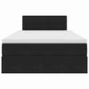 vidaXL &Uacute;ložn&aacute; posteľ s matracmi s &uacute;ložiskom Čierna 120 x 190 cm Zamat