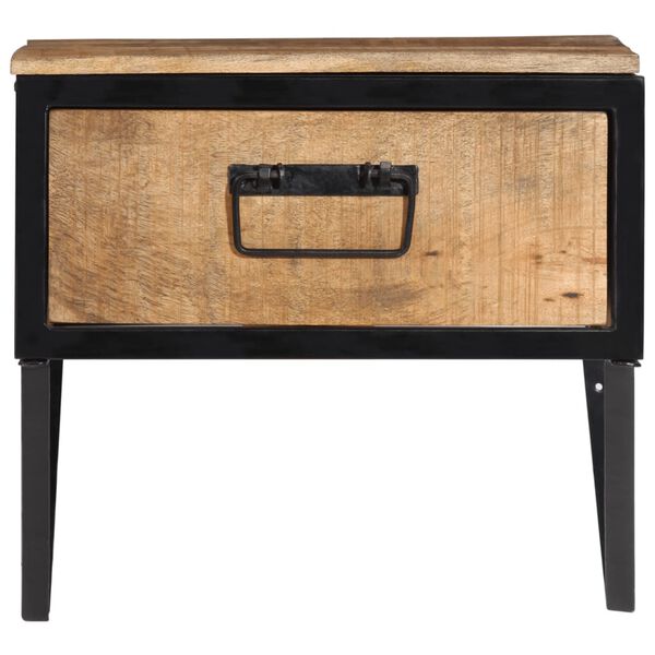 vidaXL Nočný stolík 40x35x40 cm, mangový masív