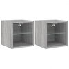 vidaXL TV n&aacute;stenn&eacute; skrinky s LED svetlami 2ks siv&aacute; sonoma 30x28,5x30cm