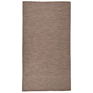 vidaXL Vonkaj&scaron;&iacute; koberec s ploch&yacute;m tkan&iacute;m 80x150 cm hned&yacute;
