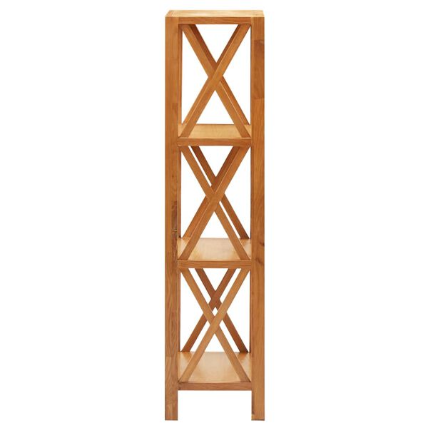 vidaXL Regál so 4 policami 40x30x125 cm dubový masív