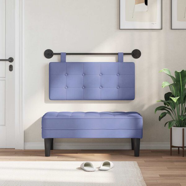 vidaXL Z&aacute;vesn&aacute; Čel&aacute; N&aacute;stenn&yacute; Modr&aacute; dž&iacute;novina 100 x 55 x 5 cm l&aacute;tka