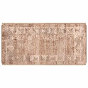 vidaXL Beh&uacute;ň MARSA Biely 50 x 100 cm Polyester a PVC