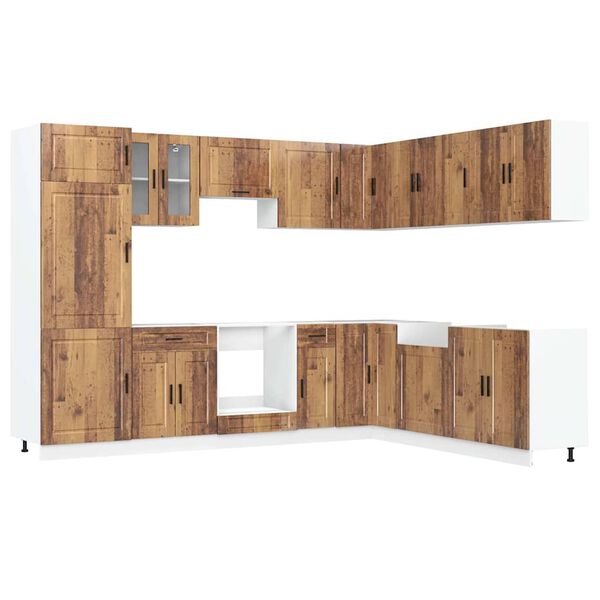 vidaXL 14-dielna sada kuchynských skriniek Porto, kompozitné drevo