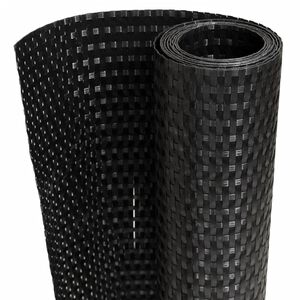 vidaXL Balk&oacute;nov&aacute; z&aacute;stena čierna 300x80 cm polyratan