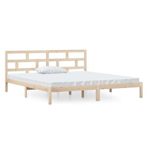 vidaXL Posteľn&yacute; r&aacute;m borovicov&yacute; mas&iacute;v 140x190 cm