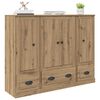 vidaXL Highboard so z&aacute;suvkou 3 pcs Remeseln&yacute; dub Kompozitn&eacute; drevo