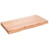 vidaXL Stolov&aacute; doska bledohned&aacute; 80x40x(2-6) cm o&scaron;etren&yacute; mas&iacute;vny dub