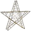 vidaXL 3D vianočn&aacute; hviezda 120 LED Tepl&aacute; biela 55 x 53,5 x 10 cm