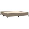 vidaXL Boxspring posteľ s matracom sivohned&yacute; 200x200 cm l&aacute;tka