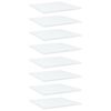 vidaXL Pr&iacute;davn&eacute; police 8 ks, biele 40x40x1,5 cm, drevotrieska