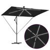 vidaXL Kantileverový banánový parasol Čierna 294 x 200 x 254 cm