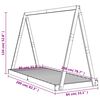 vidaXL Rám detskej postele biely 80x200 cm masívna borovica