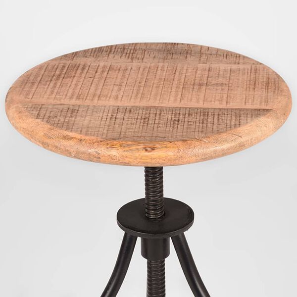 LABEL51 Stolička Jaipur 35x35x46-75 cm drevo/čierna