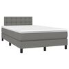 vidaXL Boxspring posteľ s matracom tmavosivý 120x200 cm látka