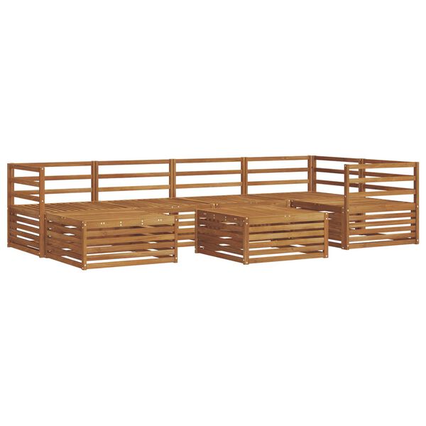 vidaXL Z&aacute;hradn&aacute; s&uacute;prava gaučov 7 pcs Pr&iacute;rodn&aacute;