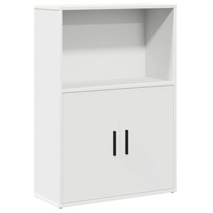 VidaXL Knižnica Biela 60x24x85 cm Kon&scaron;trukcia dreva