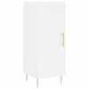 vidaXL Vysoká skrinka biela 34,5x34x180 cm spracované drevo