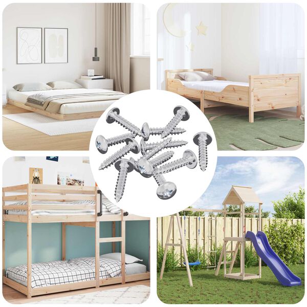 vidaXL Samorezn&yacute; skrutkov&yacute; klinc 12 pcs Zinkovan&yacute; 4 x 20 mm Oceľ