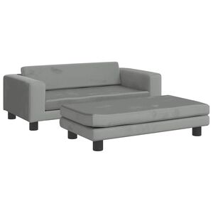 VidaXL Pelech pre psa s nadstavcom svetlosiv&yacute; 100x50x30 cm zamat